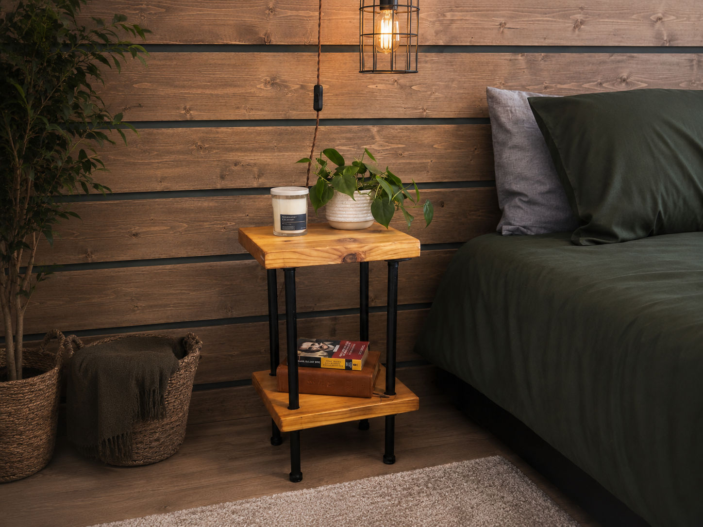 Rustic Pipe Nightstand